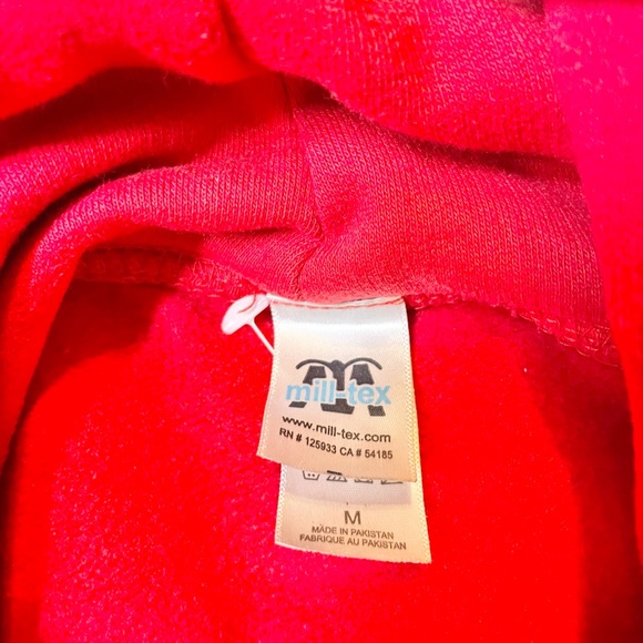 Wisconsin unisex red hooded sweater - Picture 12 of 14